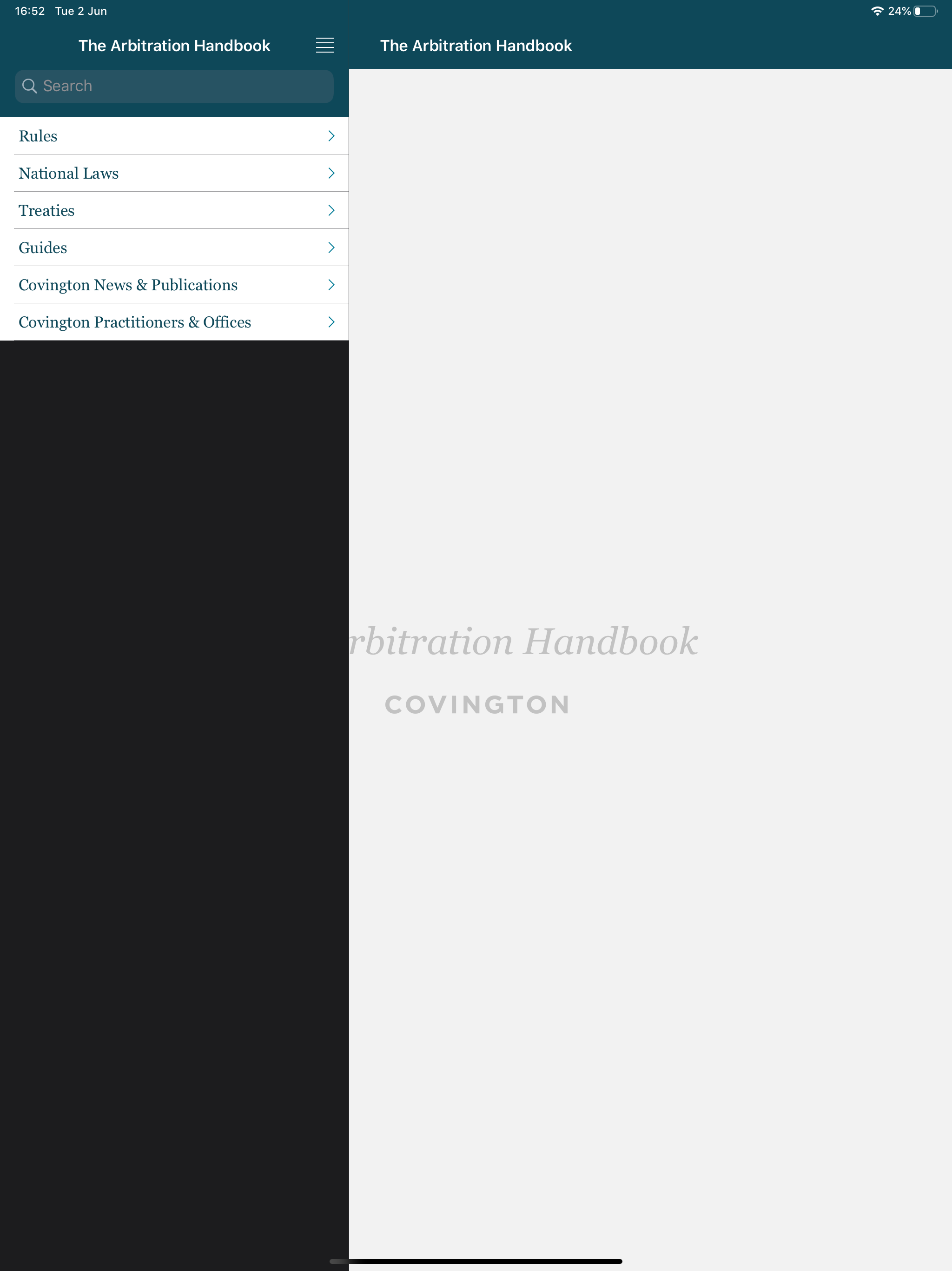 Covington Arbitration Handbook