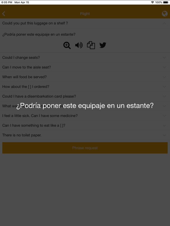 Excuse Me Spanish iPad screenshot