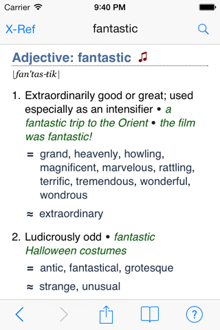 WordWeb Audio Dictionary - náhled