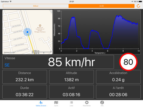 Screenshot #4 pour Speedometer Pro +