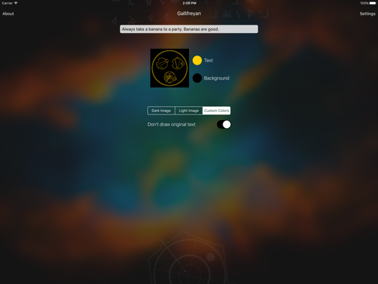 Gallifreyan Translator iPad screenshot 3 - Entertainment app