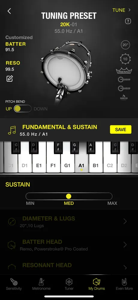 Drumtune PRO | Drum Tuner