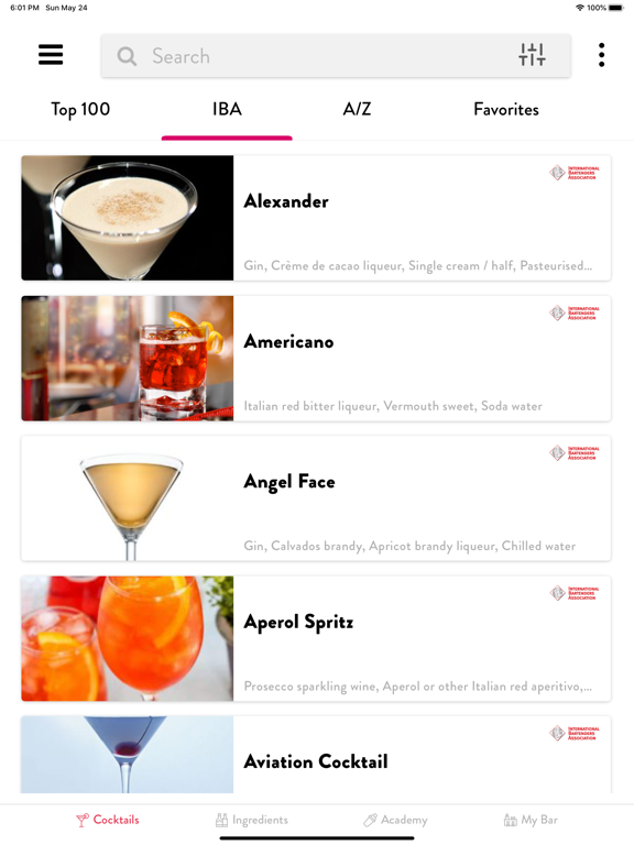 Cocktails App: Drinks Database iPad screenshot 4 - Food & Drink app