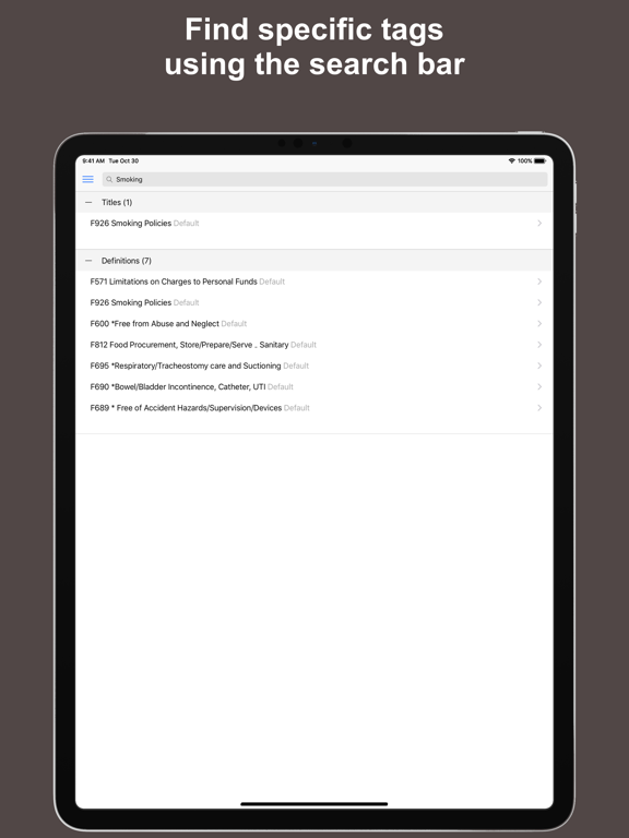 LTC SOM Regs iPad screenshot 2 - Medical app