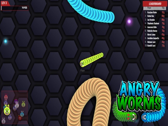 Screenshot #6 pour Angry Worms.io
