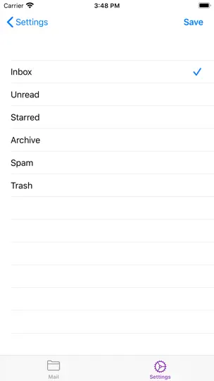 MiniMail For Yahoo Mail iPhone Ekran Görüntüsü 3
