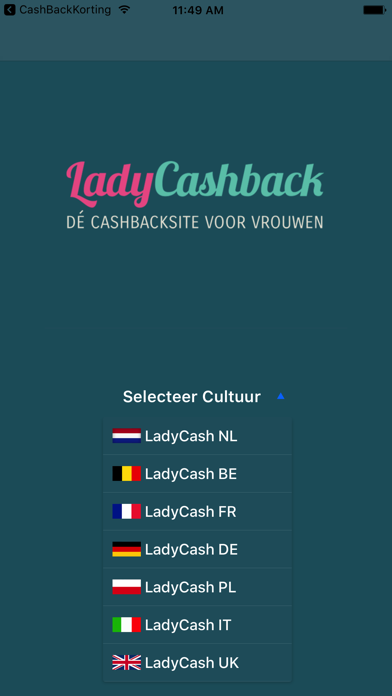 Screenshot #1 pour LadyCashBack