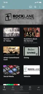 Rocklane Christian Church screenshot #1 for iPhone