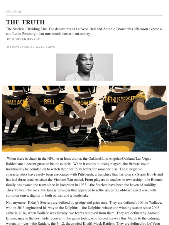 ESPN The Magazine iPad screenshot