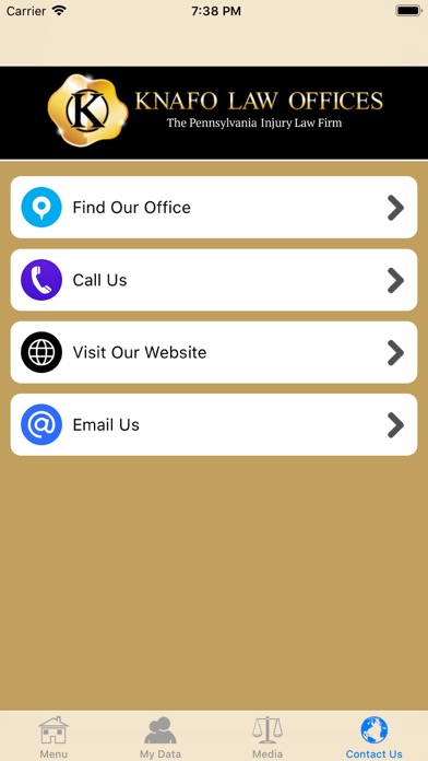 Knafo Law Injury Help App screenshot 3