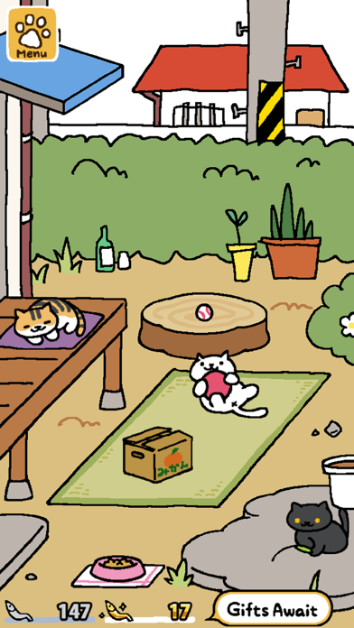 Screenshot #1 pour Neko Atsume: Kitty Collector
