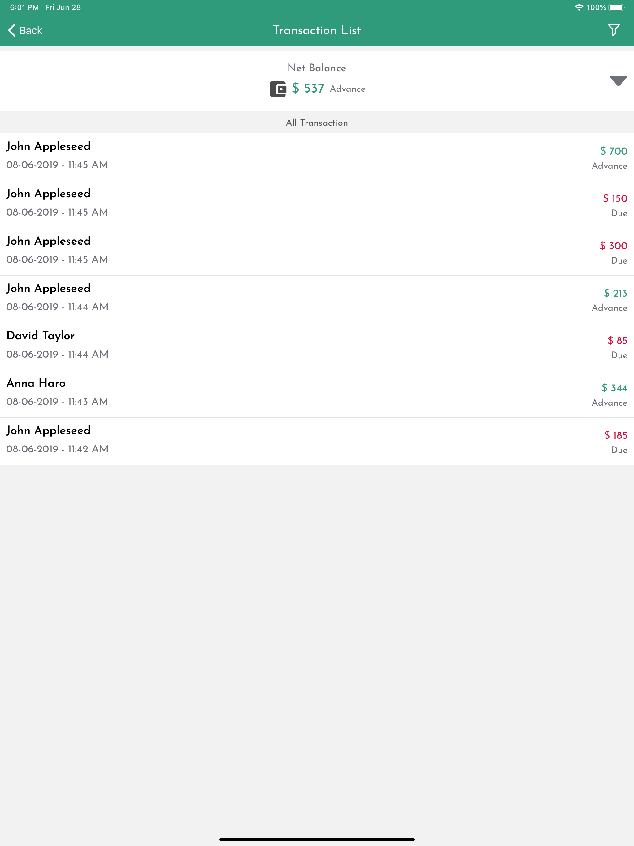 CreditLog - Account Ledger