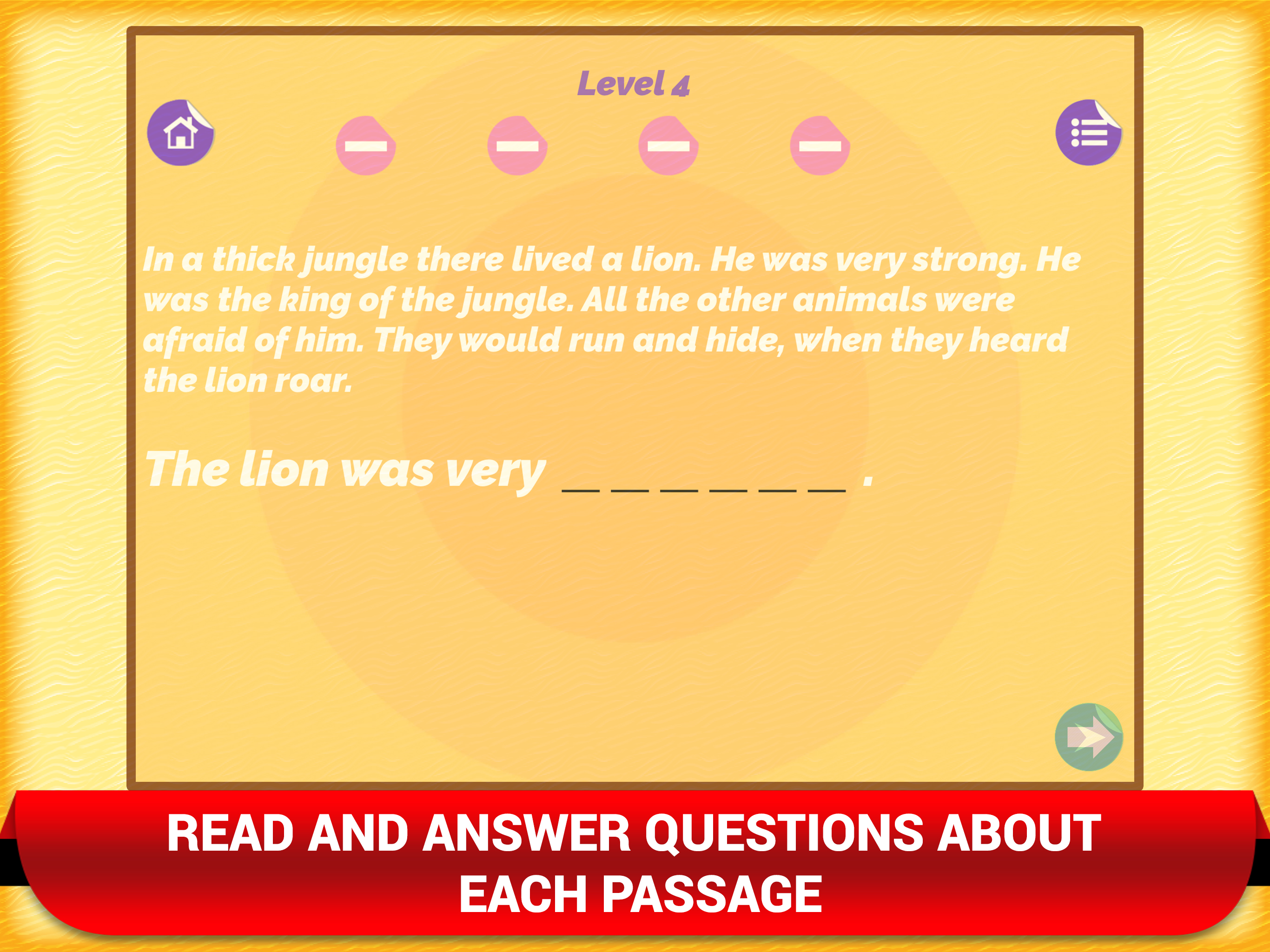 Reading Comprehension Kids App screenshot 8