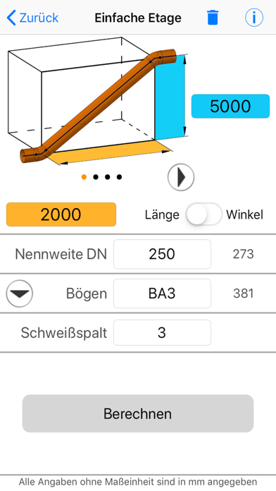 Etagenrechner App screenshot 3