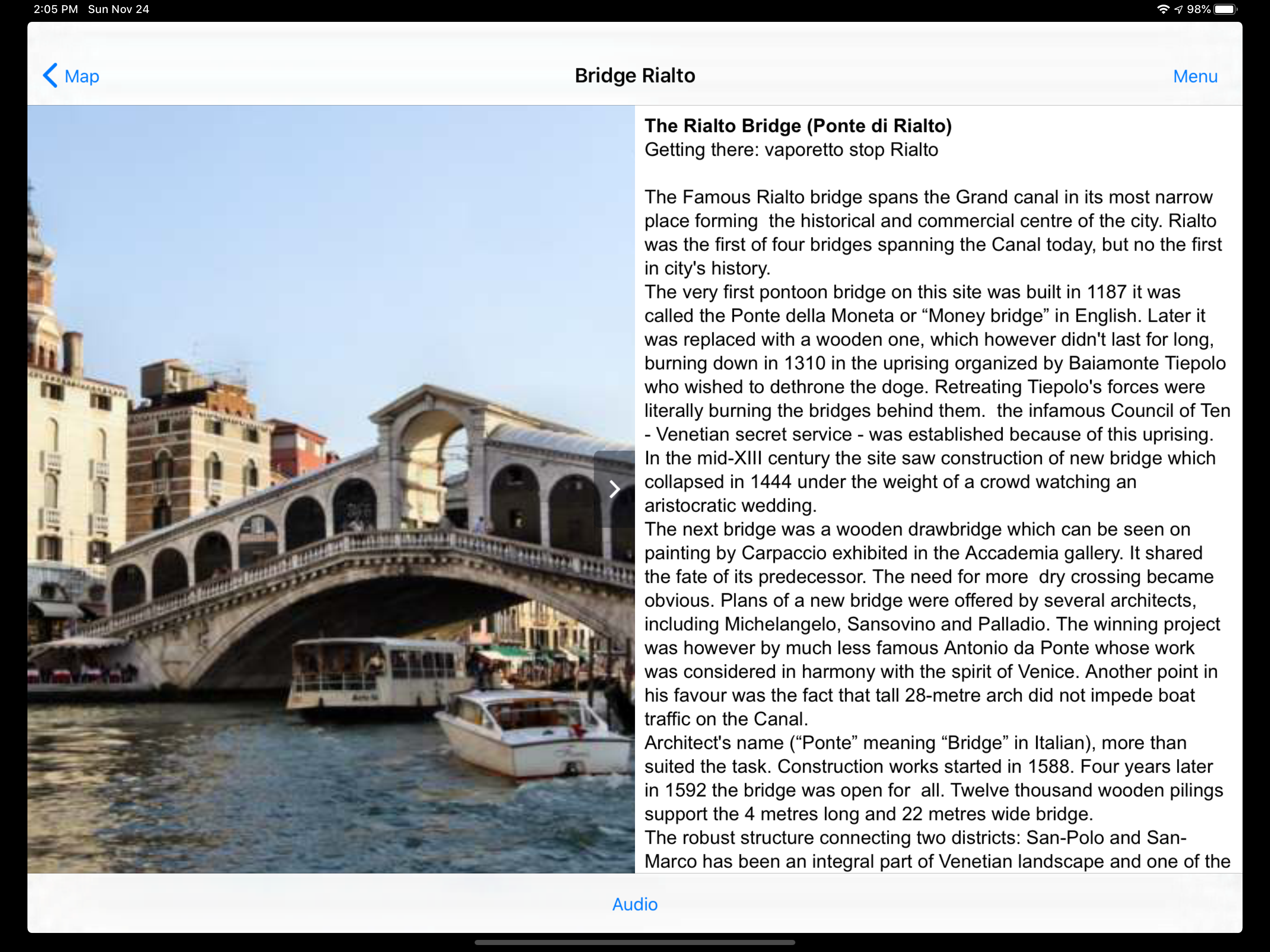Venice offline audio guide screenshot 7