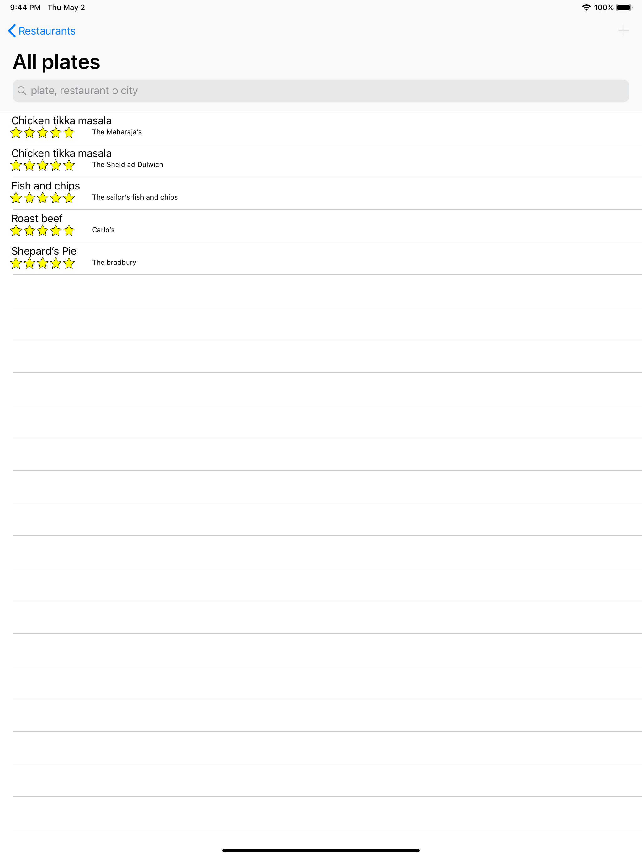 iRestaurants screenshot 12