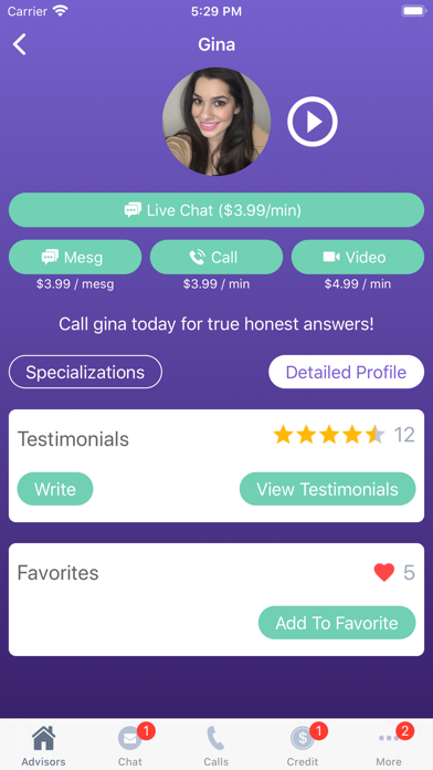 Live Psychic Chat Screenshot