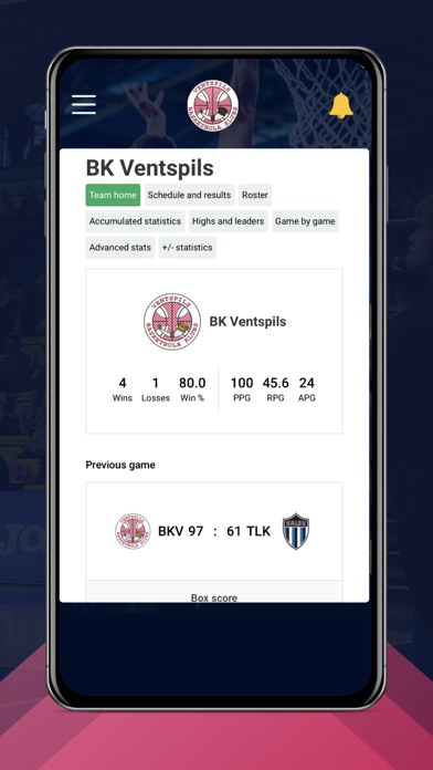 BK Ventspils Screenshot