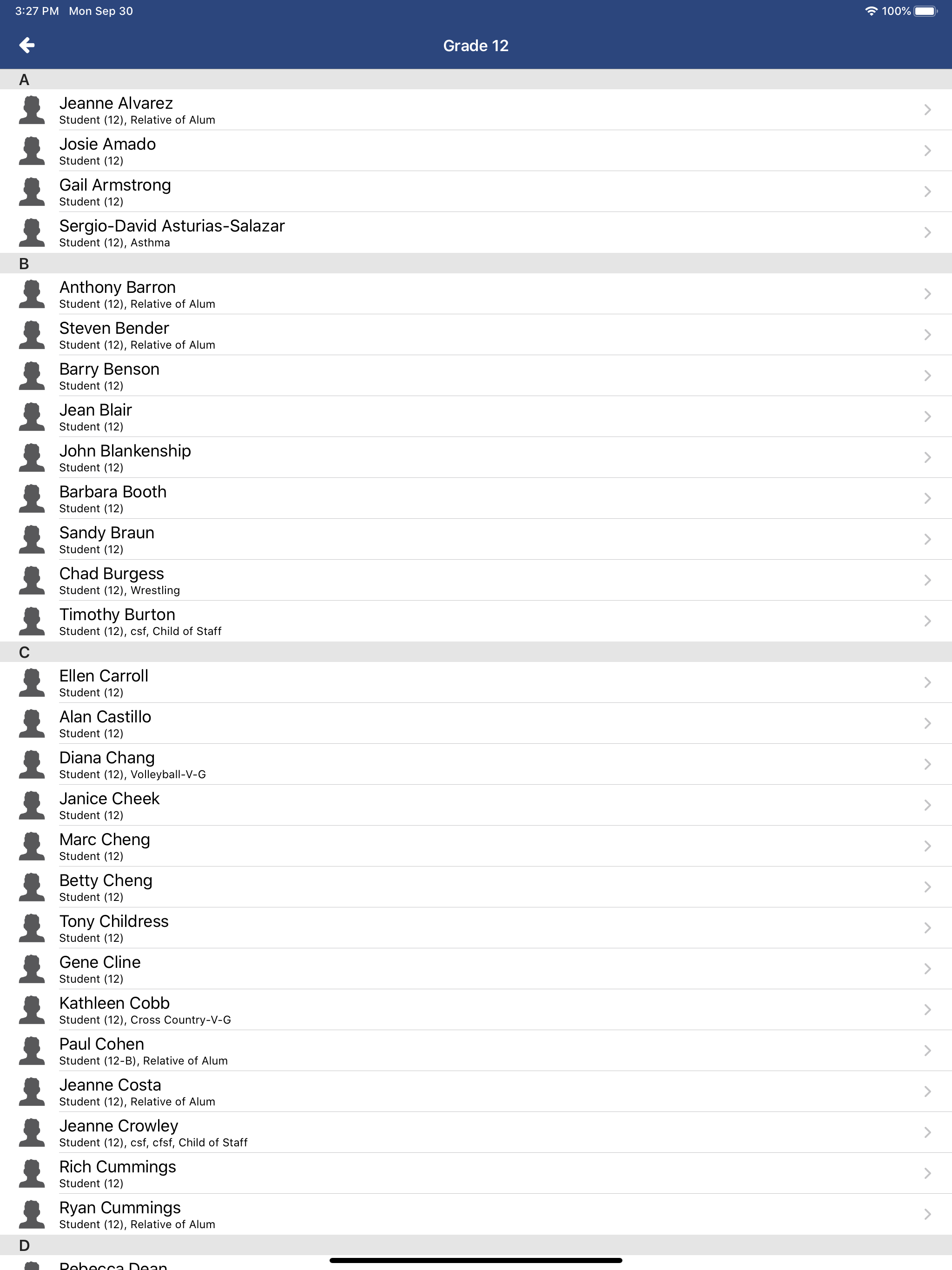 Veracross Directory for Admins