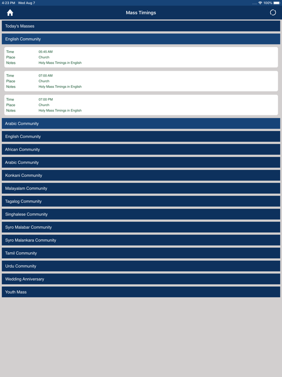 St. Michael's Catholic Church iPad screenshot 5 - Reference app