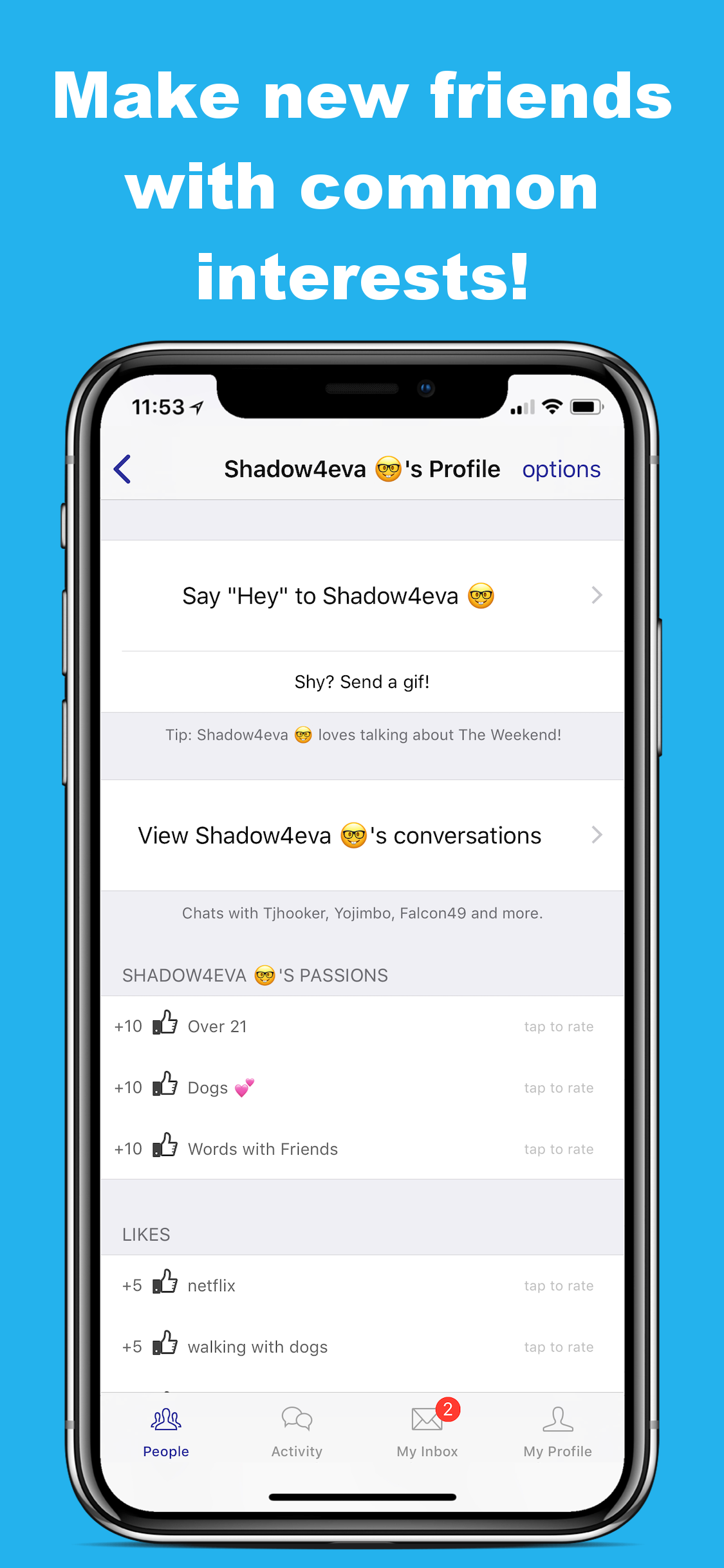 Bored Chat-chat with strangers
