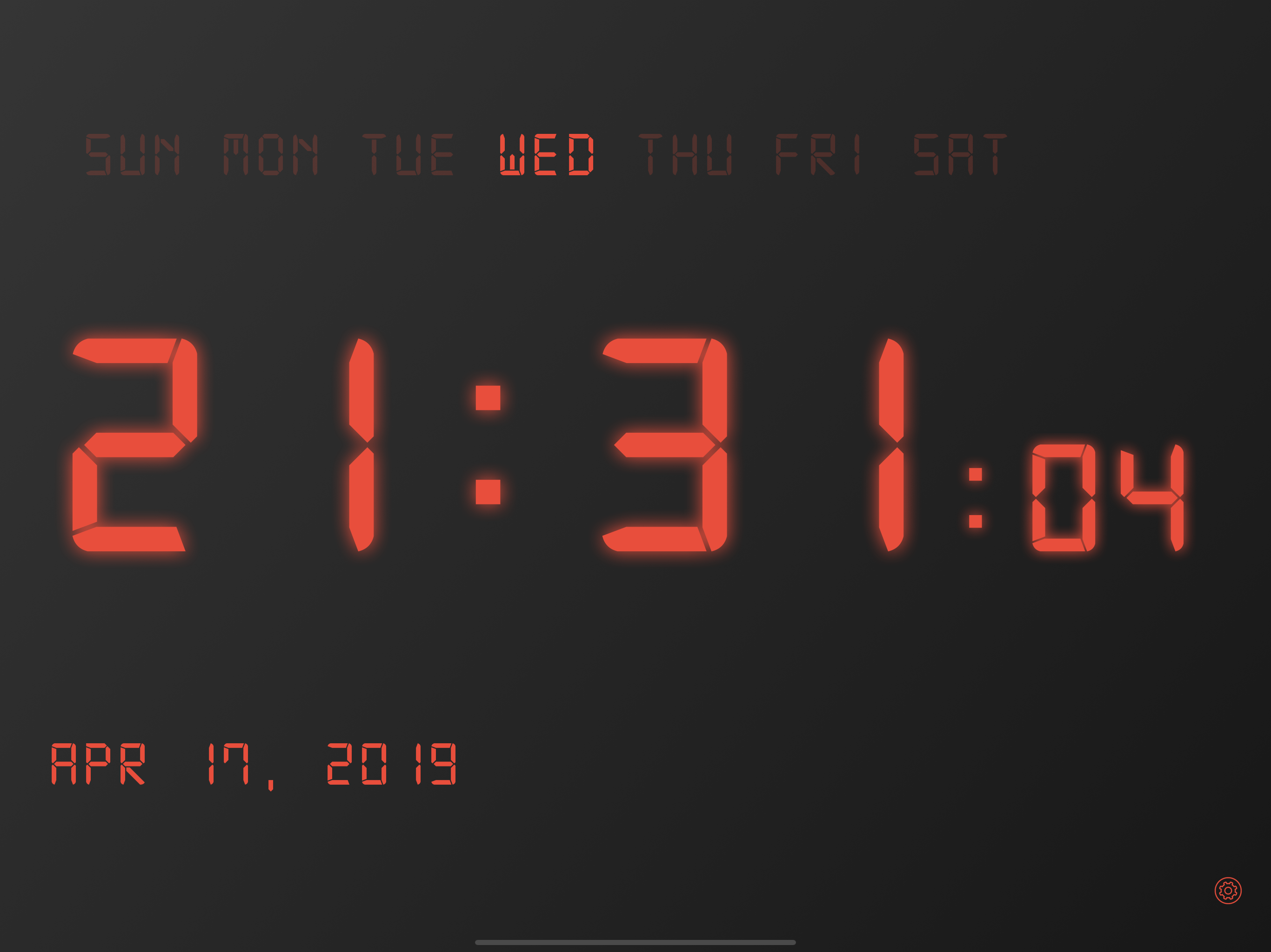 LED Clock-Pure Color Clock
