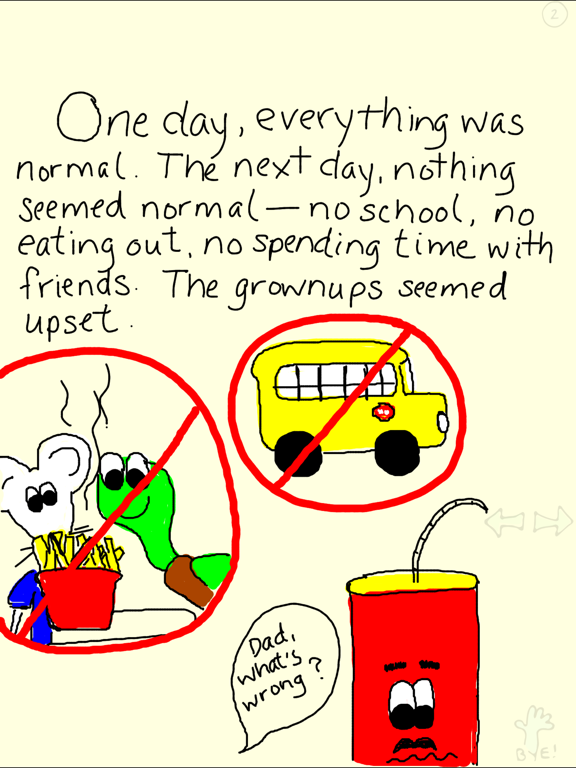 Worried Wendall & the Bad Germ iPad screenshot 1 - Education app