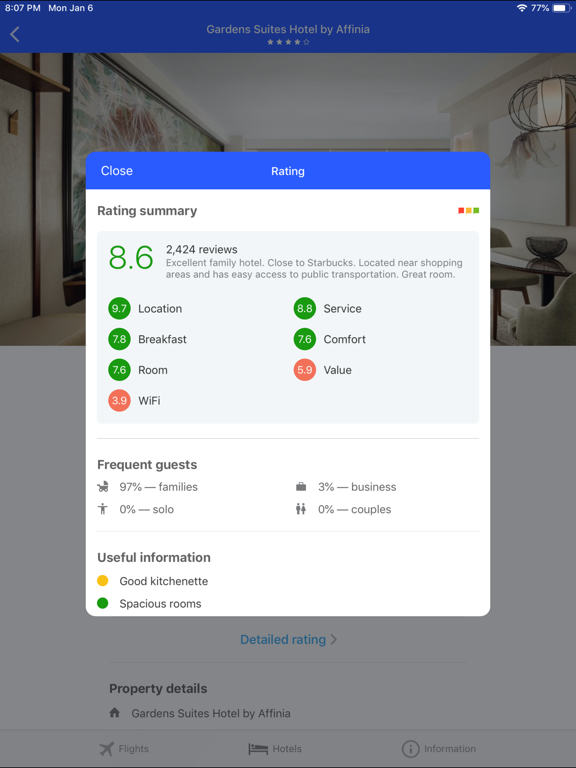 Hotels Cheap Deals iPad screenshot 6 - Travel app