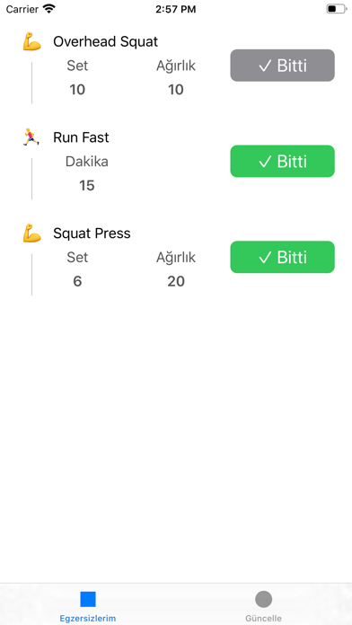 Screenshot #3 pour Egzersiz Listem