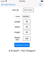 freight density iphone screenshot 2