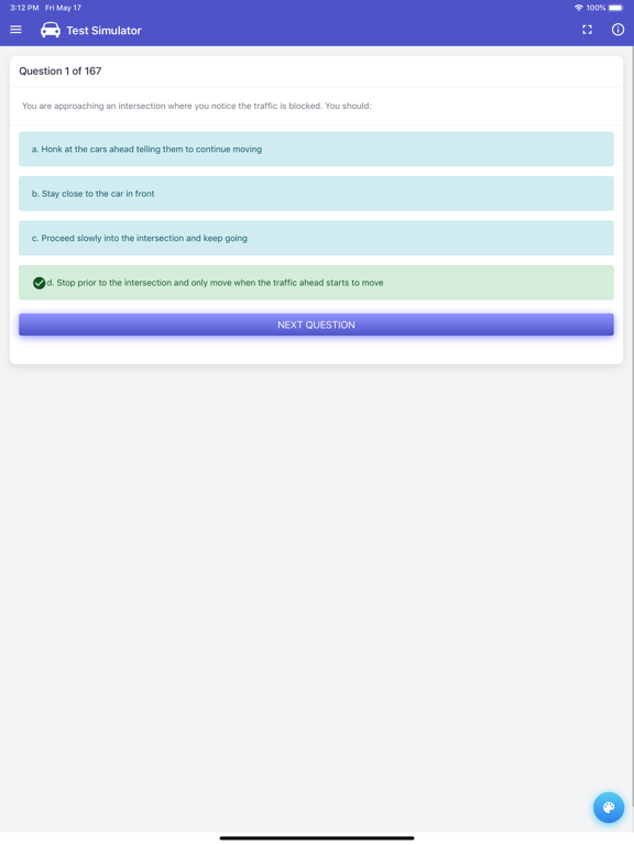 Manitoba Class 5 Test iPad screenshot