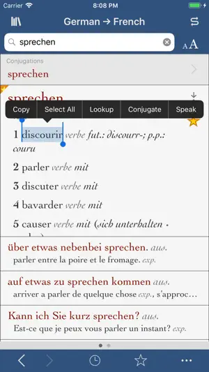 Ultralingua French-German screenshot 1