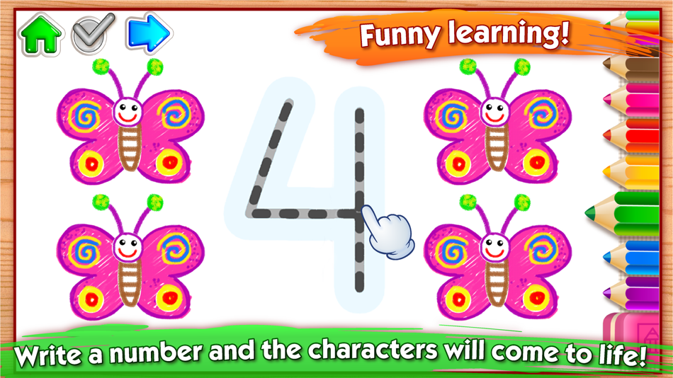 #4. Learn Drawing Numbers for Kids (iOS) 由: Bini Bambini Academy