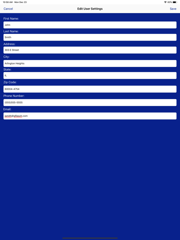 myGFC iPad screenshot 1 - Business app