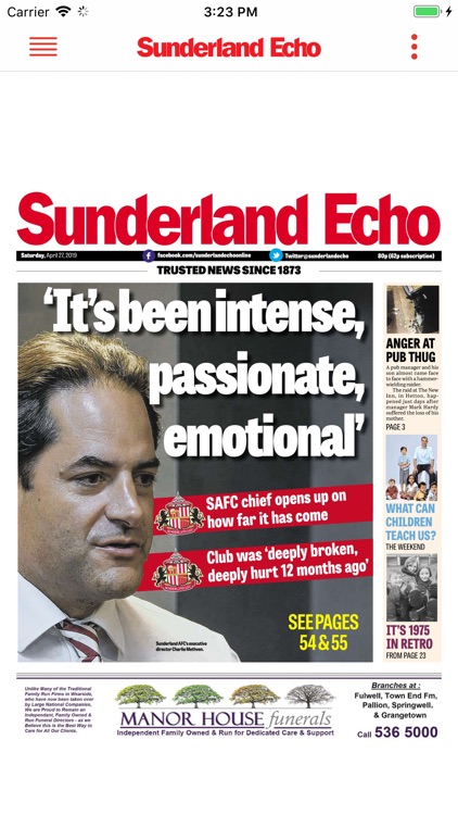 The Sunderland Echo Newspaper