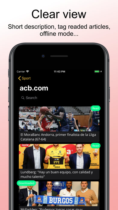 Screenshot #3 pour News es