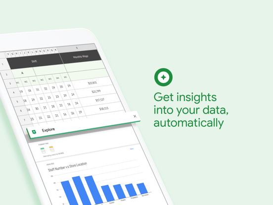 iPad Image of Google Sheets