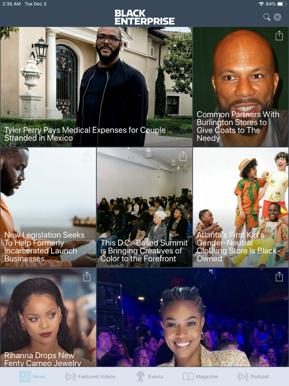 Black Enterprise iPad screenshot 1 - Business app