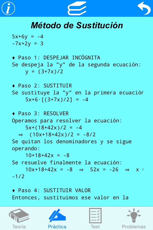 Sist. ecuaciones 2 incógnitas screenshot 3