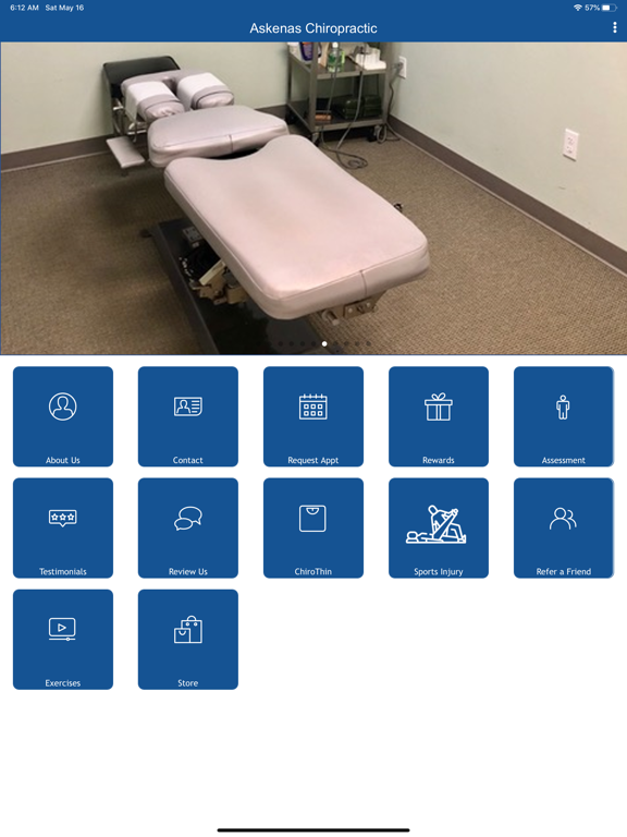 Askenas Chiropractic iPad screenshot 1 - Business app