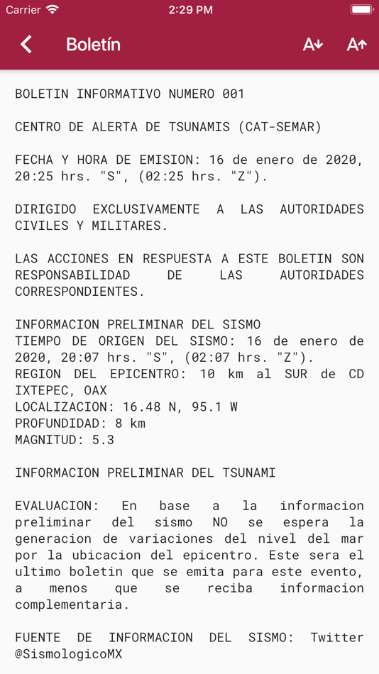 #3. TSUNAMI MX (iOS) By: Diseno, Desarrollo y Produccion en Tecnologias, S.A. de C.V.