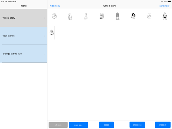 Stamping Words iPad screenshot