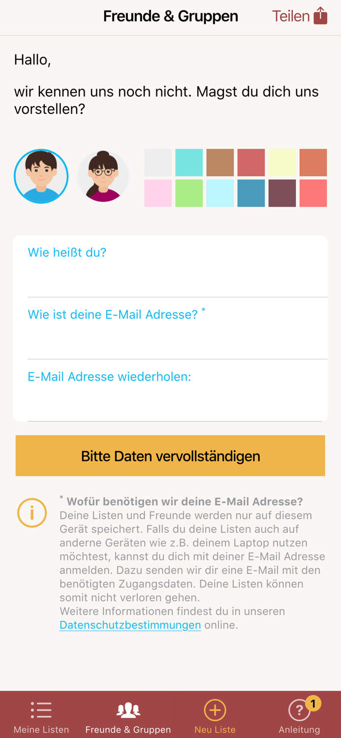 justwish Wunschliste