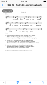 Hymnals screenshot