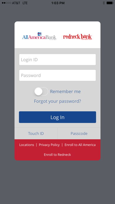Redneck Bank Mobile Screenshot