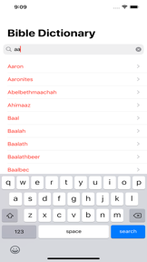 Bible Dictionary : Offline screenshot