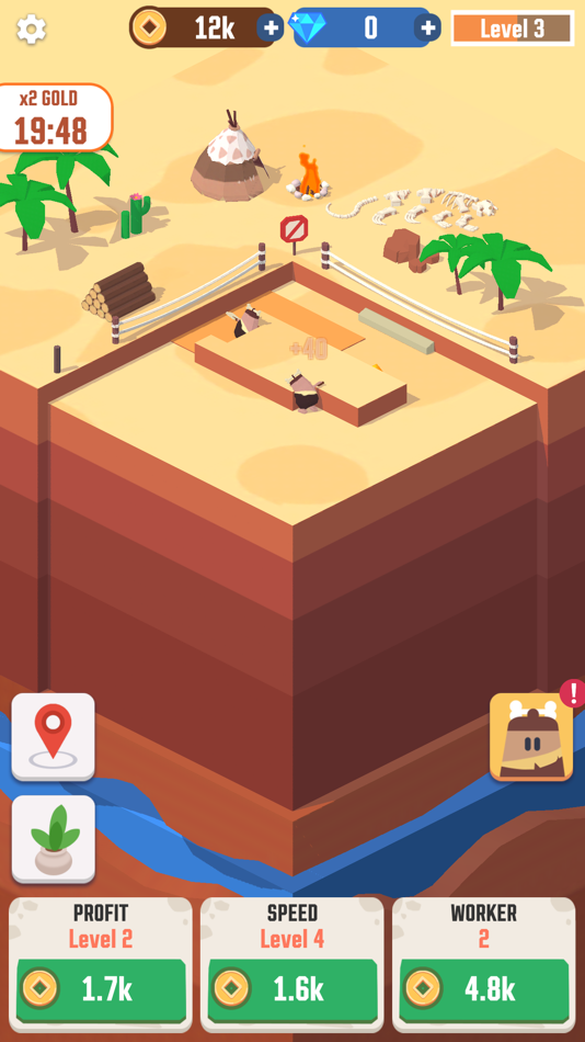 #1. Idle Digging (iOS) Bởi: Zplay (Beijing) Info. Tech. Co.,Ltd.
