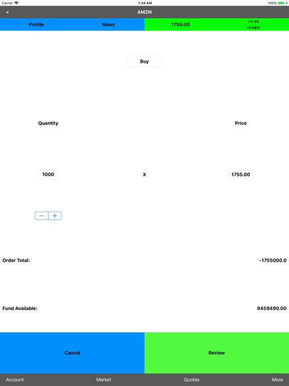 Stock Trade Master iPad screenshot