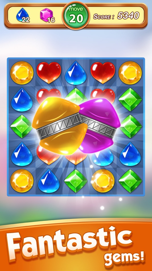#4. Jewels & Gems - Match 3 Games (iOS) 由: Mindgo limited