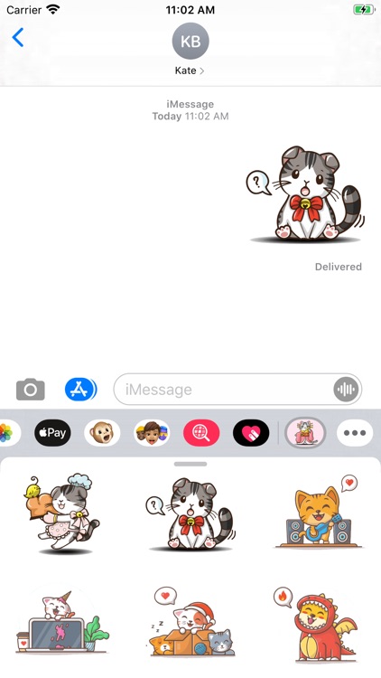 Meow Meow Kitten Stickers